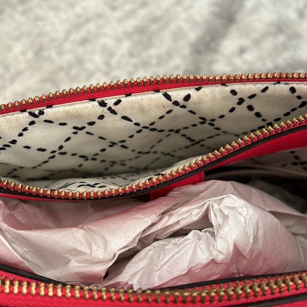 Hot Pink/Deep Salmon Kate Spade Purse - Picture 5 of 8